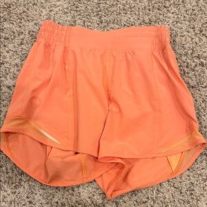 Women's Orange Athletic Shorts